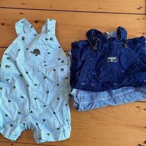3 adorable overall shorts OshKosh